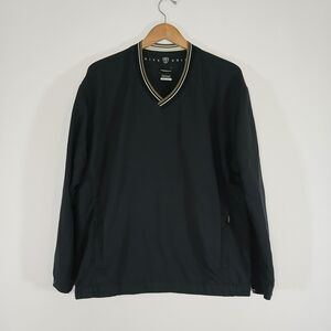 Nike Golf Black V-Neck Pullover Large Golfcore Athleisure